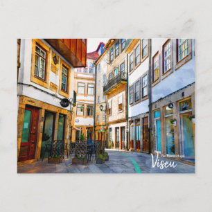 Rua Medieval - Viseu Portugal Cartão Postal