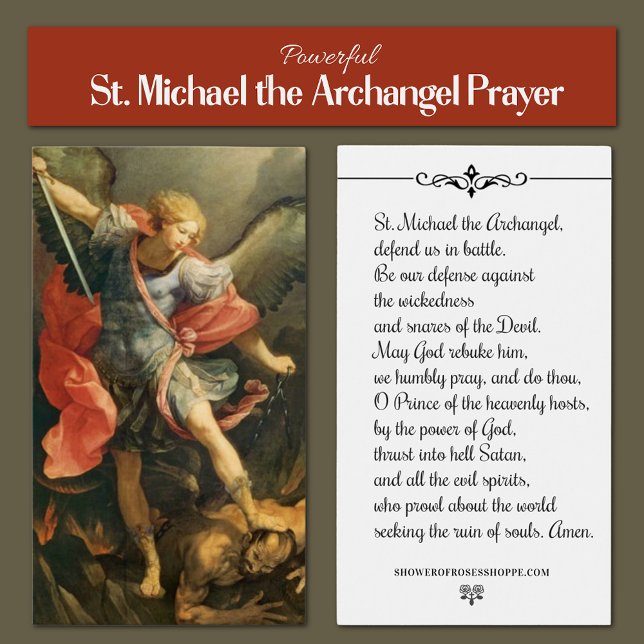Rua Michael, a Oração Arcanjo Santa (Powerful traditional Catholic St. Michael the Archangel prayer )