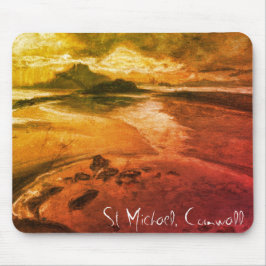 Rua Michael, Cornwall Beach Landscape Art Mousepad