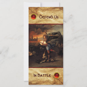Rua Michael e Dragon Prayer Card
