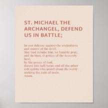 Rua Michael the Archangel Prayer Poster