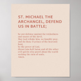 Rua Michael the Archangel Prayer Poster