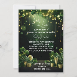 Rua. Patricks Chá de panela Convite Verde