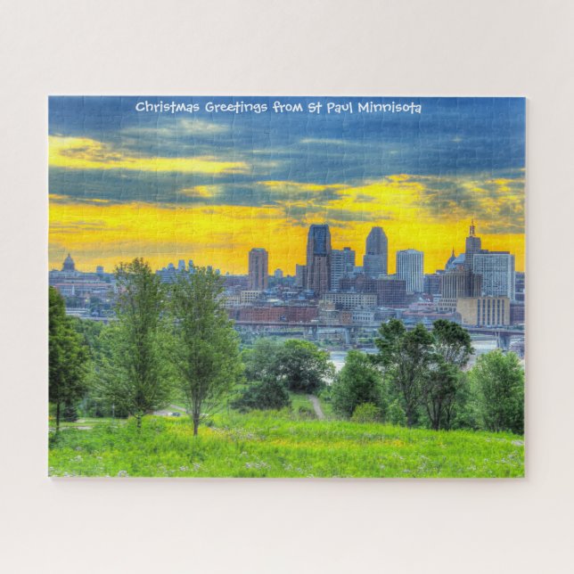 Rua Paul Minnisota. Quebra-cabeça de serra (Horizontal)