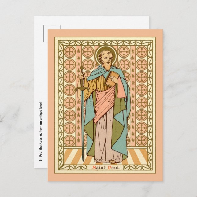 Rua. Paul o Apóstolo (RLS 13) Cartão Postal 2 (Frente/Verso)