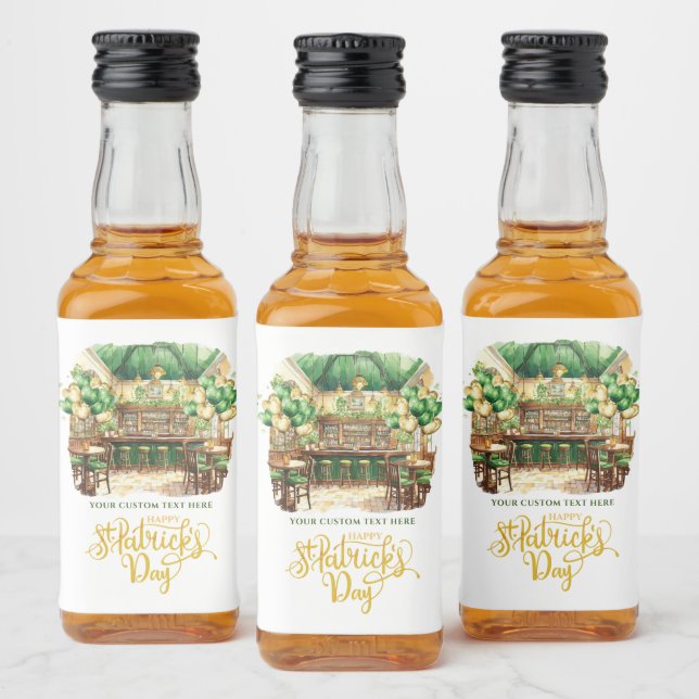 Rua, personalização do Partido do Pub do Dia de Pa (Garrafas)