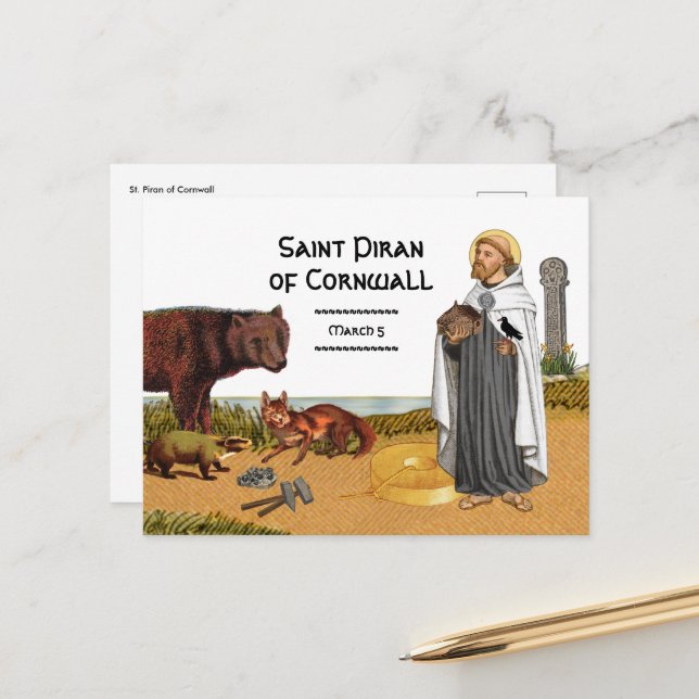 Rua. Piran of Cornwall (SAE 01) Cartão postal (Frente/Verso In Situ)