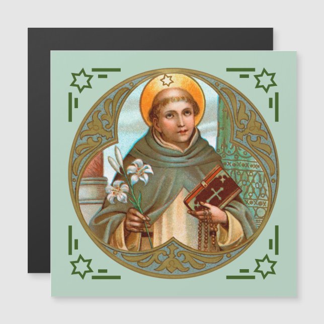 Rua. Placa magnética Dominic de Guzman (BK 07) (Frente/Verso)