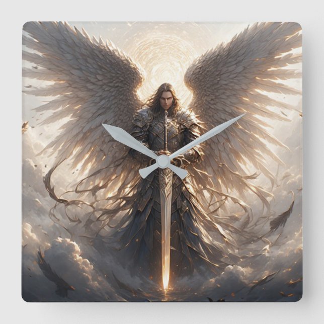 Rua poderosa Michael, o Relógio de Parede Arcanjo (Frente)