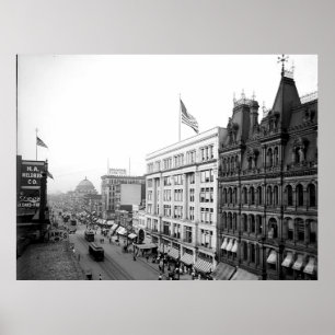 rua Principal de 1904. Buffalo NY Poster