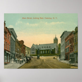 Rua principal, Ossining, Poster de Nova Iorque