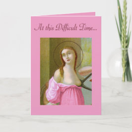 Rua rosa. Agatha (M 003) Cartão de Encorajamento 1