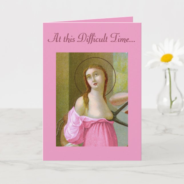 Rua rosa. Agatha (M 003) Cartão de Encorajamento 1 (Planta pequena)