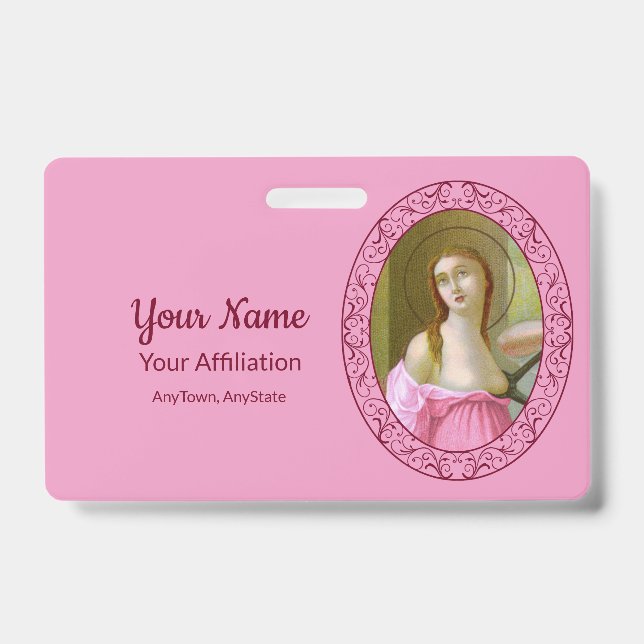 Rua rosa. Agatha (M 003) Crachá 1 (Frente)