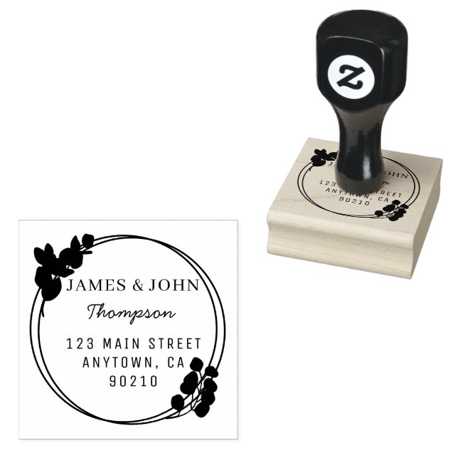 Rua russa Casal Casado Carimbo de Endereço de Reto (Carimbado)