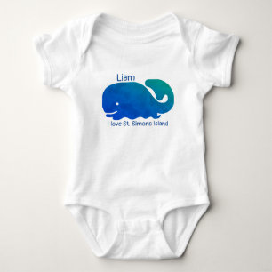 Rua. Simons Island GA, camisa de bebê