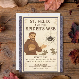 Rua. Sinal de Santo Católico de Felix Spider na We