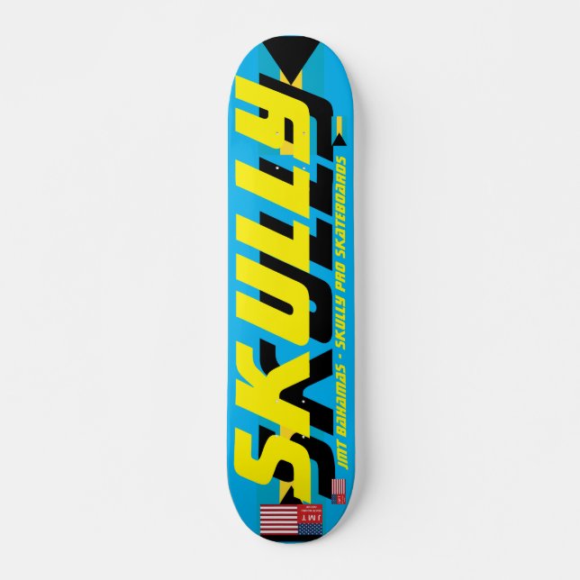 RUA SKULLY JMT.LUCIA 7, 3/4", skateboard Deck (Frente)