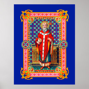 Rua. Thomas Becket em Poster Vermelho (K 34)
