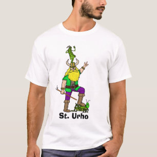 Rua. Urho com camiseta Gafanhota