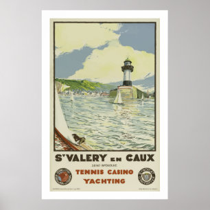Rua Valery En Caux, Poster de iate de Tênis casino