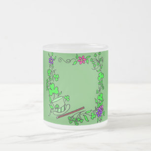 Rua Verde de Véu Irlandês. Vidro da Caneca do Patr