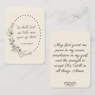 Rua. Zelie Martin Consolation Misriage - Cartão Sa