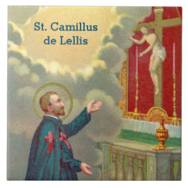 Ruas. Camillus Orando Antes de um Crucifixo (M 020