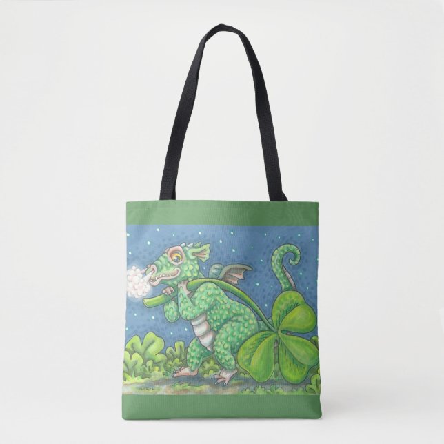 RUAS. DIA DE PATRICK DRAGON TOTE BAG IRLANDÊS (Frente)