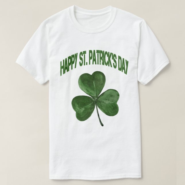 Ruas Felizes, Camiseta de Shamrock do Dia de Patri (Frente do Design)