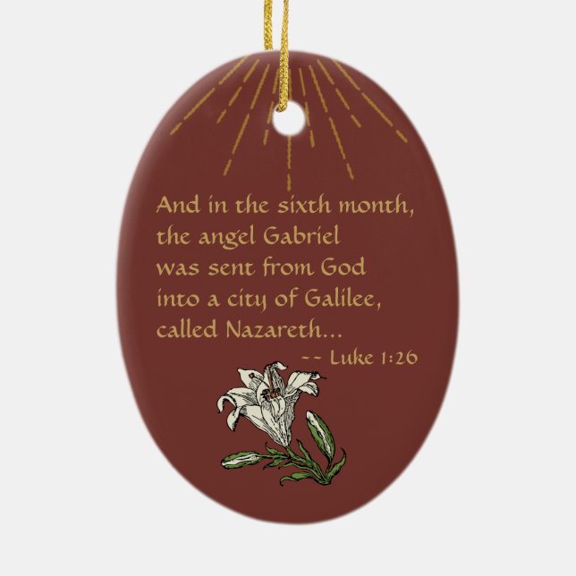 Ruas: Gabriel, o Arcanjo (M 035), ornamento cerâmi (Verso)