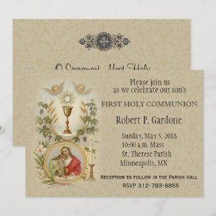 Ruas... John Jesus, Primeiro Sagrado Convites Comu