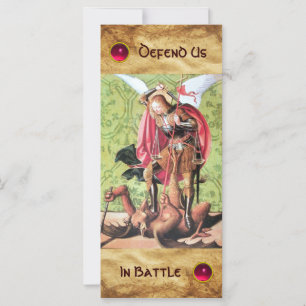 RUAS. MICHAEL, DRAGÃO E JUSTIÇA Cartão de Oração