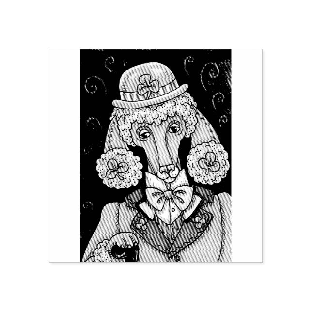 RUAS. POÓDULO IRLANDÊS DO DIA DE PATRICK, CARIMBO  (Impressão)