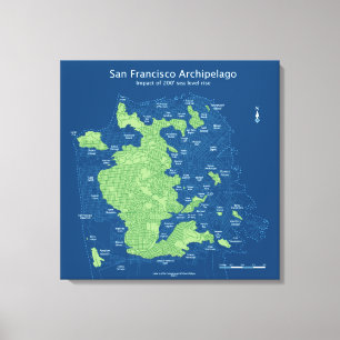 Ruas submersas de San Francisco-24 " x24", canvas