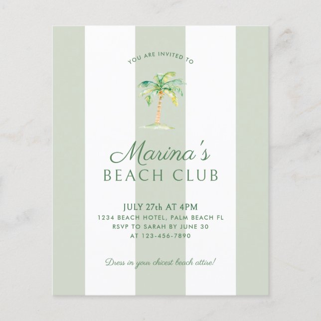 Ruas Verde Costeiras do Clube de Praia do BUDGET A (Frente)