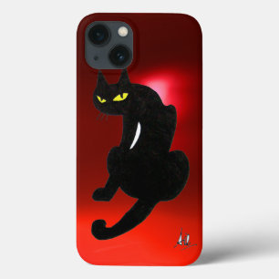 Rubi do vermelho de NINJA do CAT PRETO