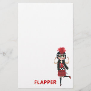 Rubi os artigos de papelaria do Flapper dos anos