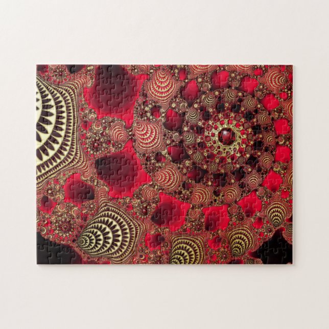 Rubies e Quebra-cabeça Dourado (Horizontal)