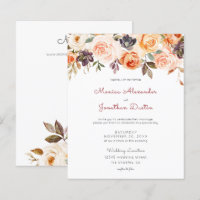 Rubor Orçamento Rosa & Floral Pêssego Casamento