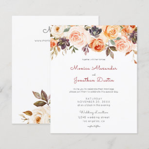 Rubor Orçamento Rosa & Floral Pêssego Casamento