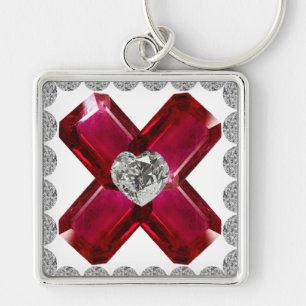 Ruby Diamond Art, Red Chaveiro