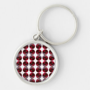 Ruby Gemstone Chaveiro