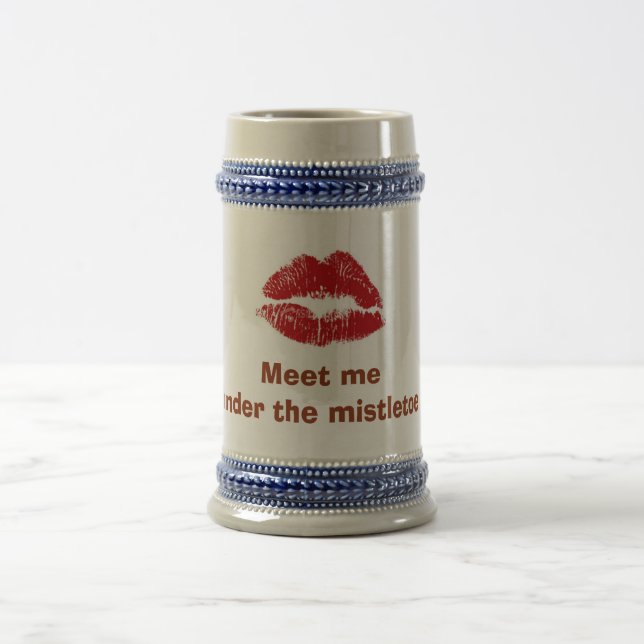 RUBY LÁBIOS= "ENCONTRE-ME SOB MISTLETOE" CANECA DE (Centro)
