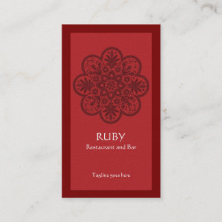 Ruby Ornament Cartão de visita