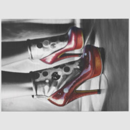 Ruby Red Slippers Monocromático - Papel de Decoupa