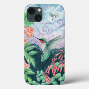 Ruby Throated Hummingbird Orig Art iPhone 7/8 Case