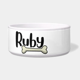 Ruby - tigela personalizada para cães