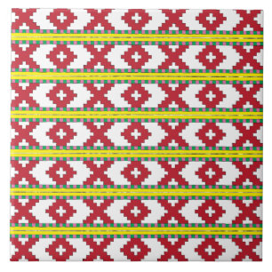 Rucava Red, modelo geométrico III da arte popular