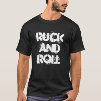 Ruck e role a camisa média do slogan T do rugby